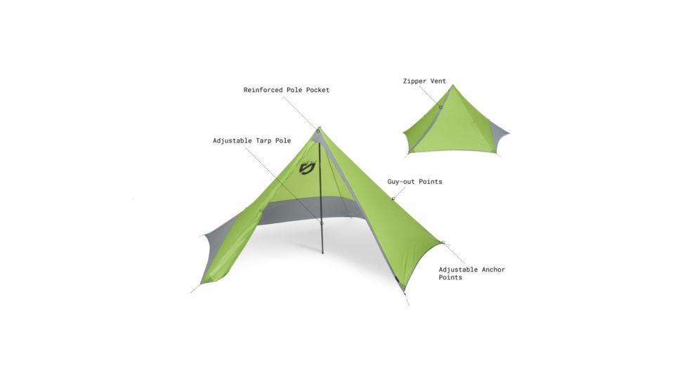 NEMO Equipment Apollo Tarp Tent, 3 Person, 814041018746