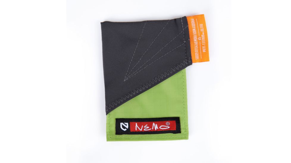 NEMO Equipment Ditto Slim Wallet Upcycled, Green, 811666030474