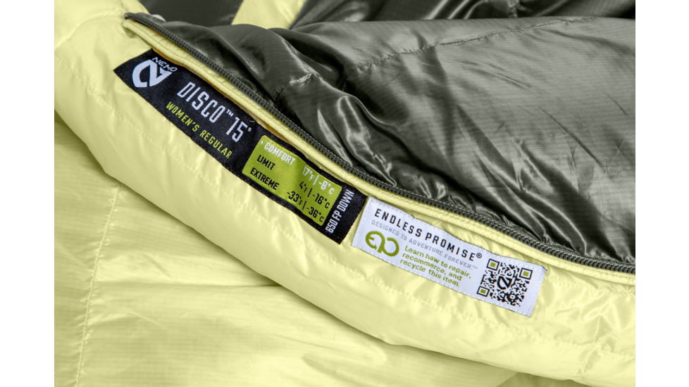 NEMO Equipment 2025 Disco 15F Endless Promise Sleeping Bag - Womens, Boreal, Regular, 811666037275