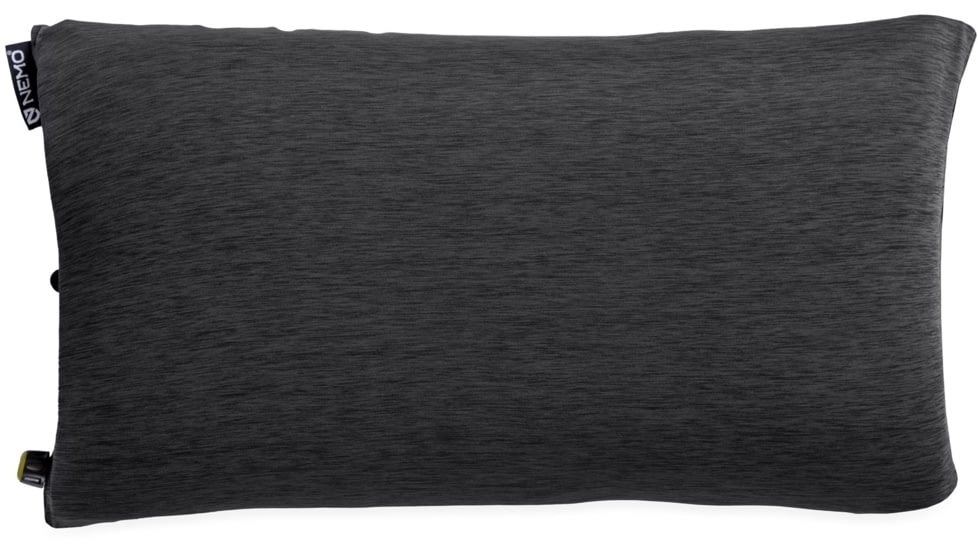 NEMO Equipment 2025 Fillo Wide Camping Pillow, Black Pearl / Birch Bud, Wide, 811666036070