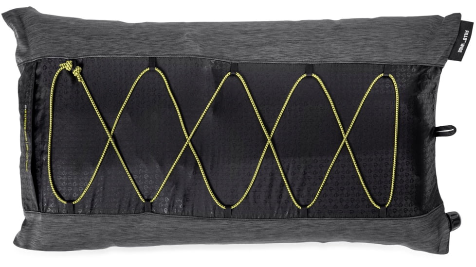 NEMO Equipment 2025 Fillo Wide Camping Pillow, Black Pearl / Birch Bud, Wide, 811666036070