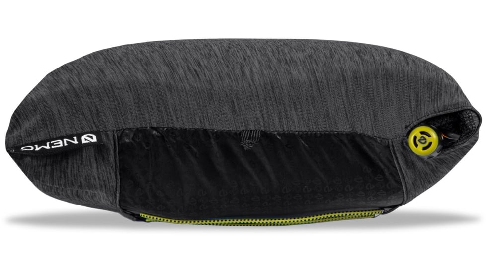 NEMO Equipment 2025 Fillo Wide Camping Pillow, Black Pearl / Birch Bud, Wide, 811666036070