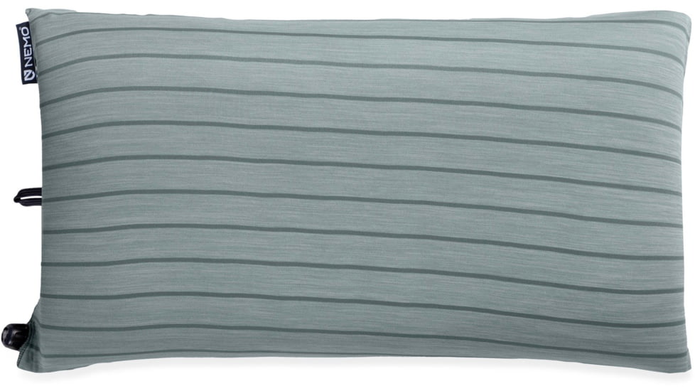 NEMO Equipment 2025 Fillo Wide Camping Pillow, Silt Stripe, Wide, 811666036087
