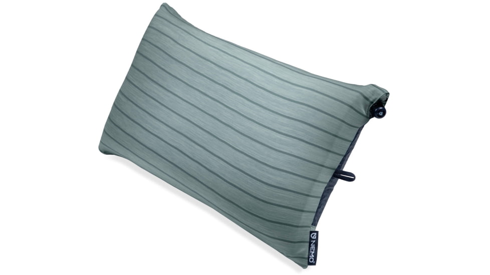 NEMO Equipment 2025 Fillo Wide Camping Pillow, Silt Stripe, Wide, 811666036087
