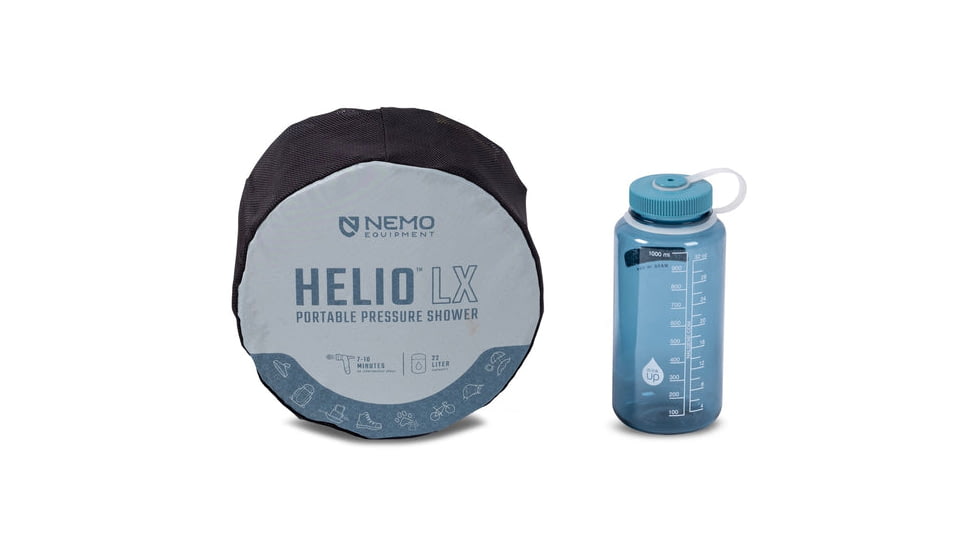 NEMO Equipment 2025 Helio LX Pressure Shower, Fortress / Silt / Black, 811666036094