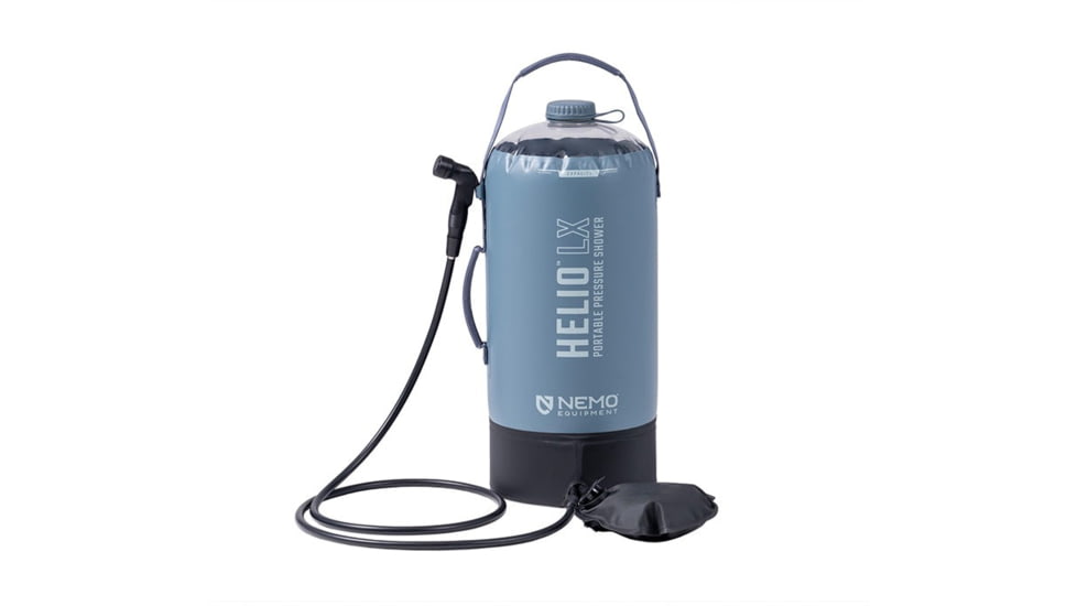 NEMO Equipment 2025 Helio LX Pressure Shower, Fortress / Silt / Black, 811666036094
