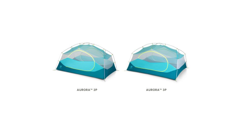 NEMO Equipment Aurora Tent and Footprint - 3 Person, Surge, 811666031372