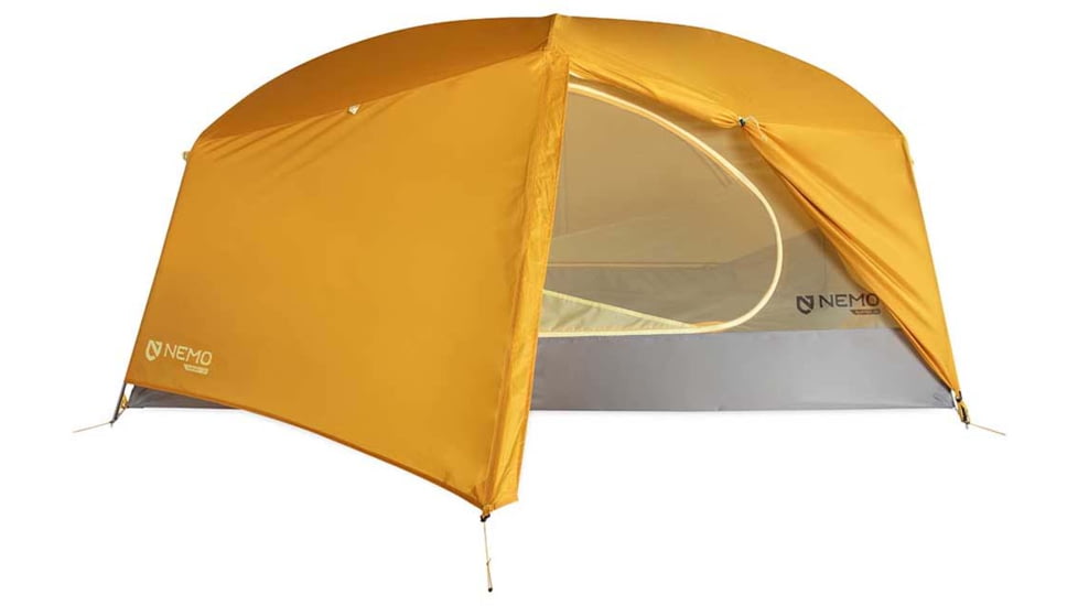 NEMO Equipment Aurora Tent and Footprint - 2 Person, Mango/Fog, 811666035820