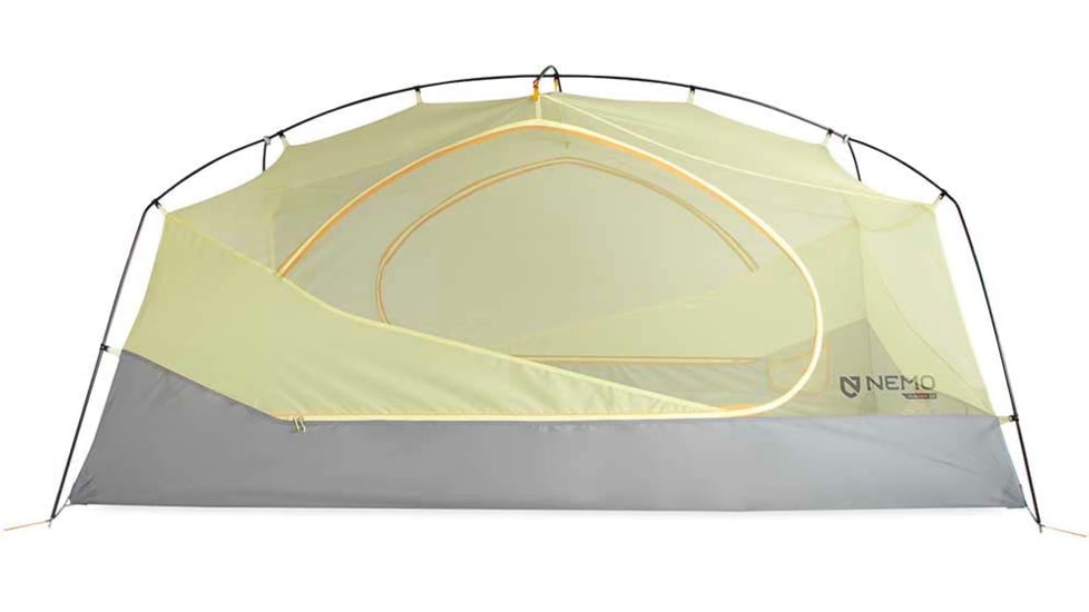 NEMO Equipment Aurora Tent and Footprint - 2 Person, Mango/Fog, 811666035820