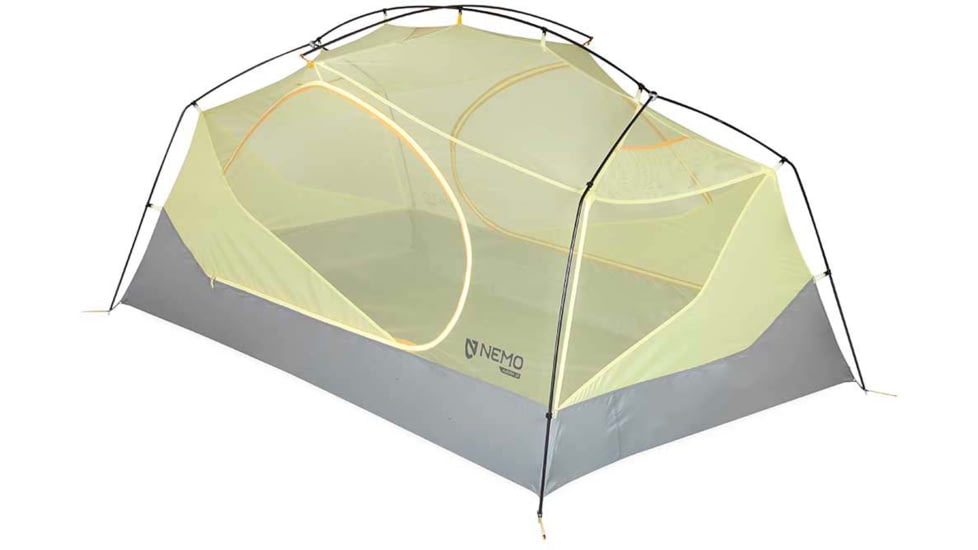 NEMO Equipment Aurora Tent and Footprint - 2 Person, Mango/Fog, 811666035820