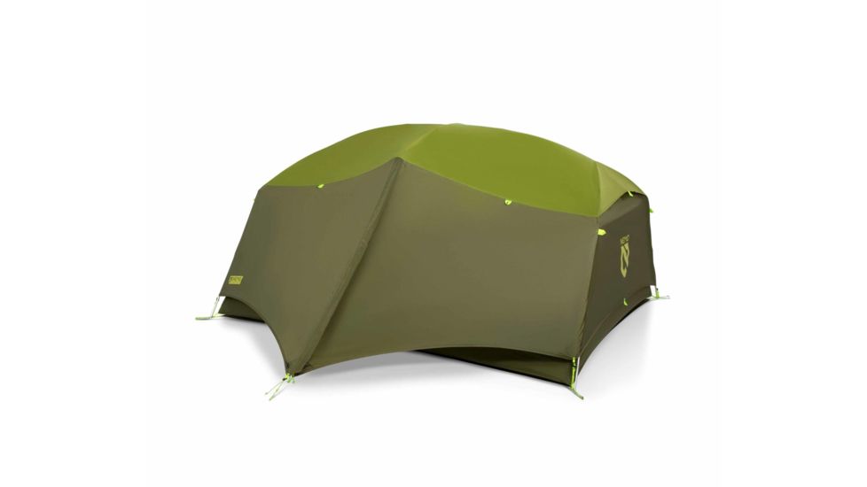 NEMO Equipment Aurora Tent and Footprint - 3 Person, Nova Green, 811666032195