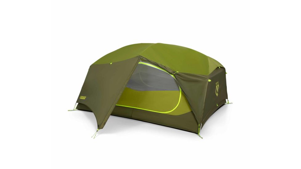NEMO Equipment Aurora Tent and Footprint - 3 Person, Nova Green, 811666032195