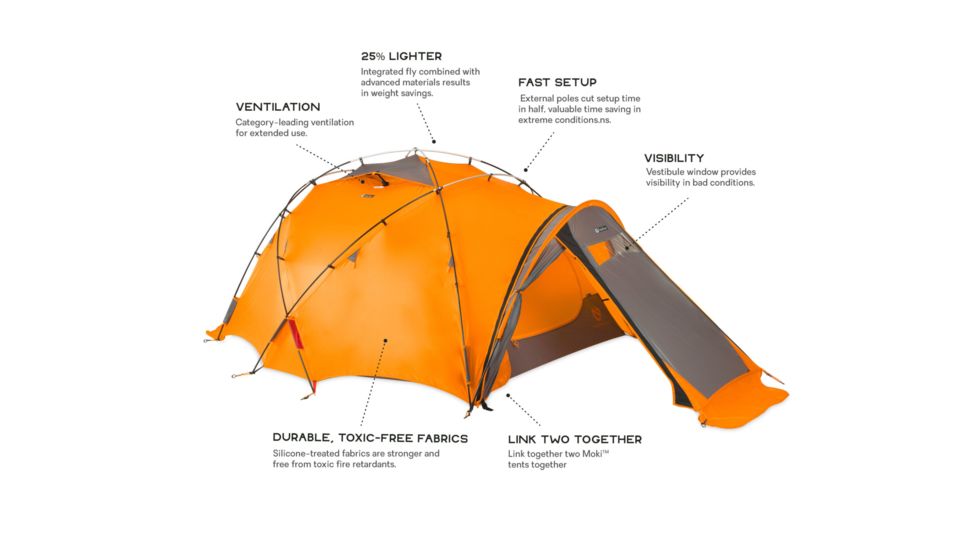 NEMO Equipment Chogori Mountaineering Tent- 4 Person, 811666031471
