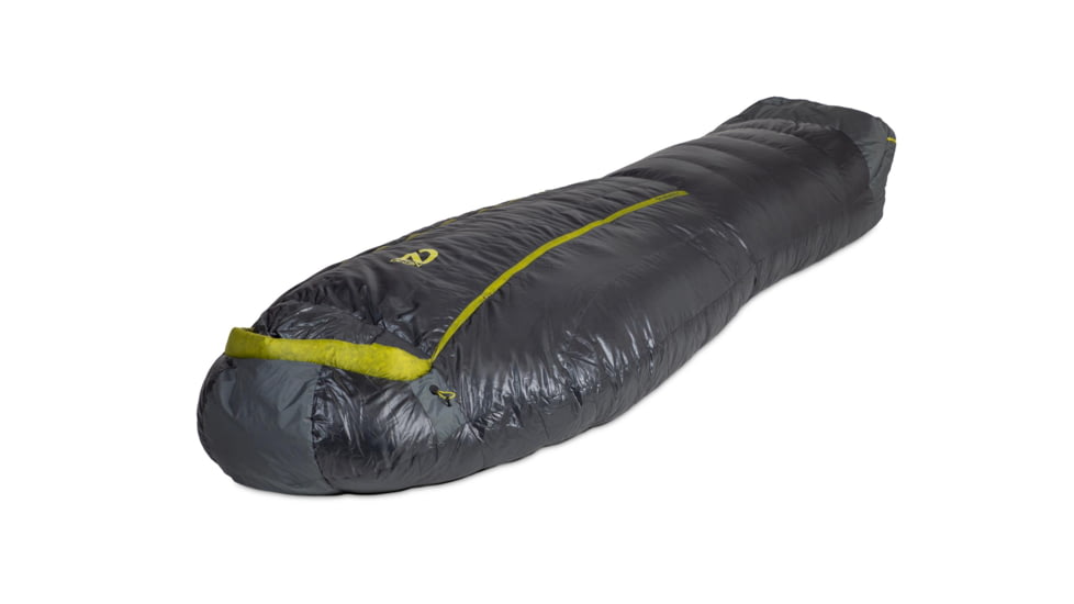 NEMO Equipment Coda 10/20 Endless Promise Sleeping Bag, Goodnight Gray, Short, 811666034090