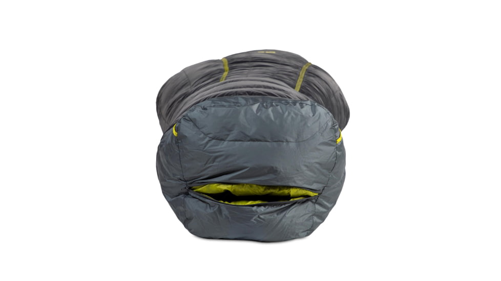 NEMO Equipment Coda 10/20 Endless Promise Sleeping Bag, Goodnight Gray, Short, 811666034090