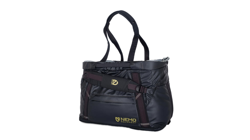 NEMO Equipment Double Haul Convertible Duffel Bag, Black, 30L, 811666033291