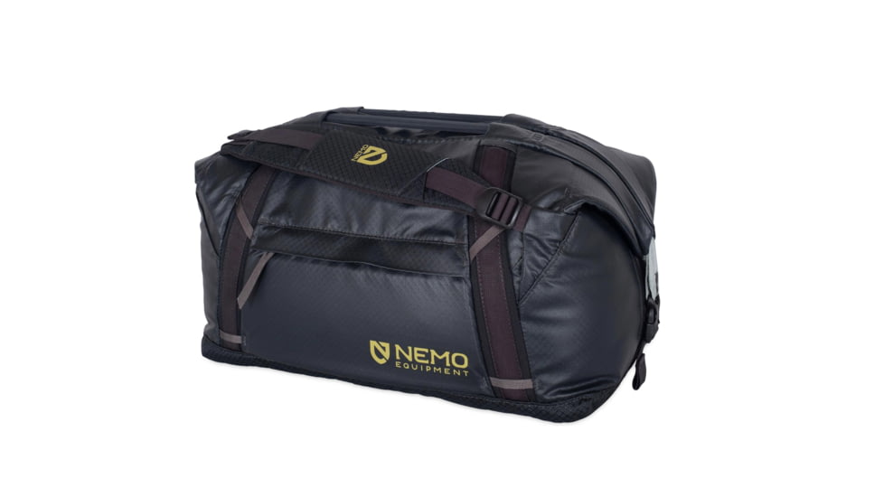 NEMO Equipment Double Haul Convertible Duffel Bag, 30L, Black, 811666033291
