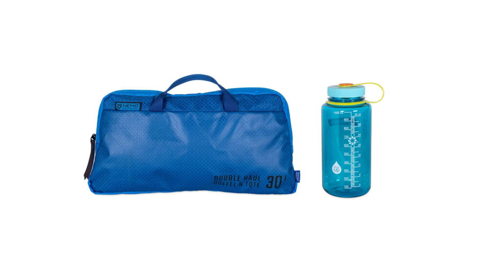 NEMO Equipment Double Haul Convertible Duffel Bag, 30L, Lake, 811666035943