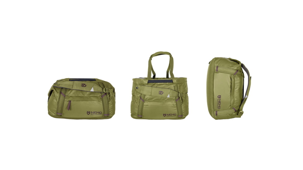 NEMO Equipment Double Haul Convertible Duffel Bag, 30L, Nova, 811666035936