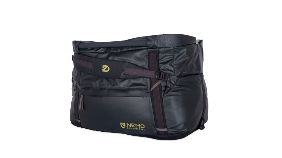 NEMO Equipment Double Haul Convertible Duffel Bag, 55L, Black, 811666035004