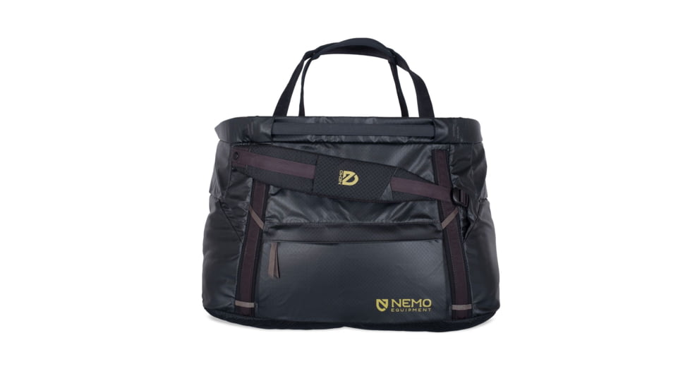 NEMO Equipment Double Haul Convertible Duffel Bag, 55L, Black, 811666035004