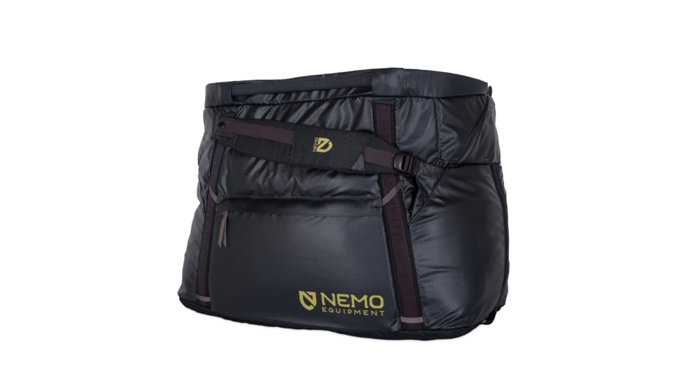 NEMO Equipment Double Haul Convertible Duffel Bag, 70L, Black, 811666035967
