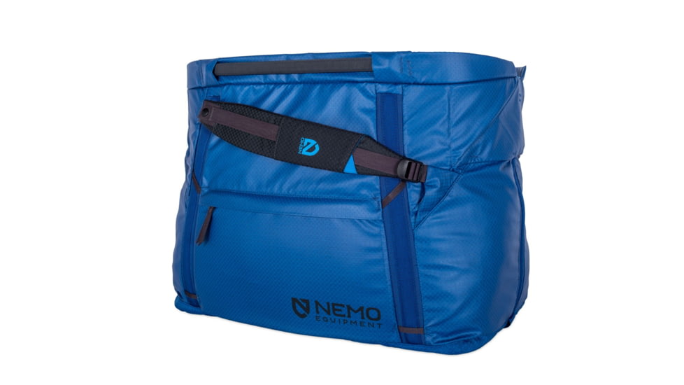 NEMO Equipment Double Haul Convertible Duffel Bag, 70L, Lake, 811666033611