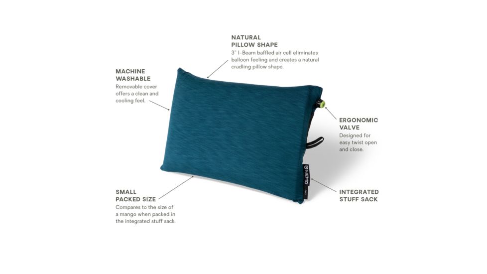 NEMO Equipment Fillo Pillow, Abyss, 811666031211