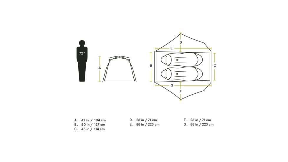 NEMO Equipment Firefly Tent- 2 Person, 811666031396