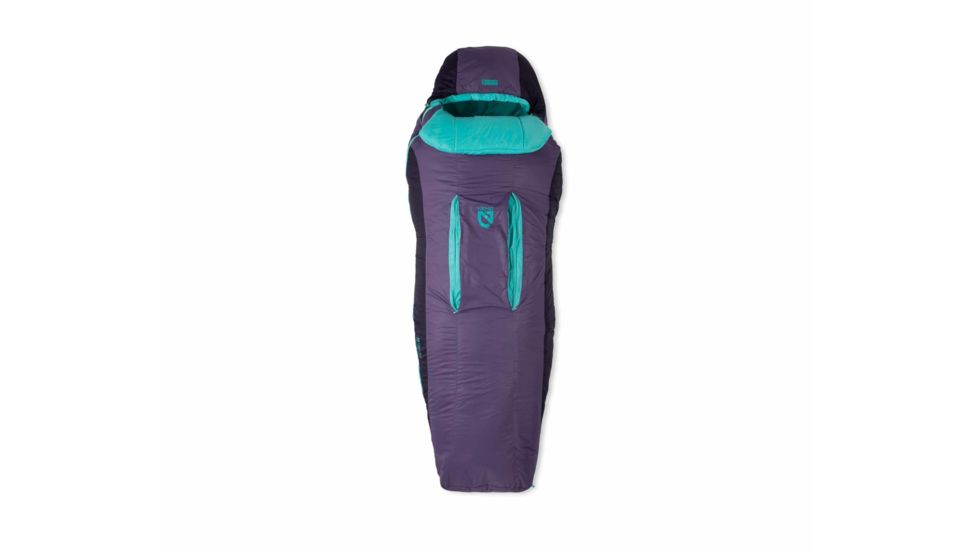 NEMO Equipment Forte 20 Sleeping Bag - Womens, Tide Pool/Shaded Thistle, Regular, Right Zip, 811666030870
