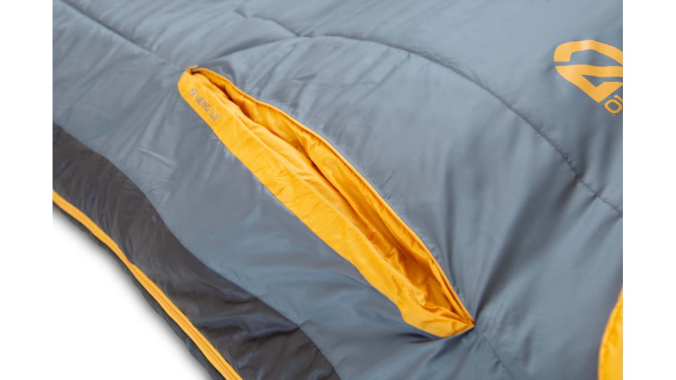 NEMO Equipment Forte Endless Promise 35 Regular Sleeping Bag - Mens, Fortress/Mango, Regular, 811666035134