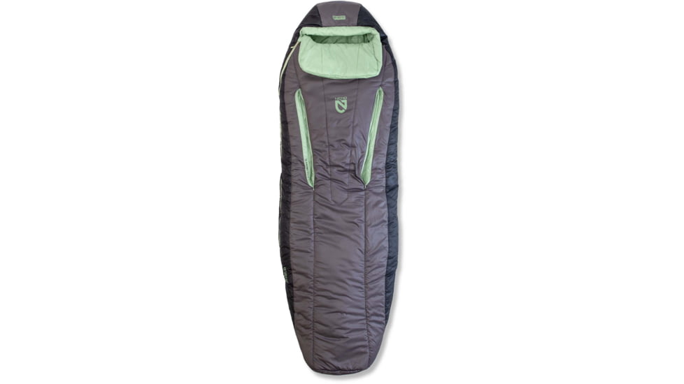 NEMO Equipment Forte Endless Promise 35 Sleeping Bag - Womens, Plum Gray/Celadon Green, Regular, 811666035233