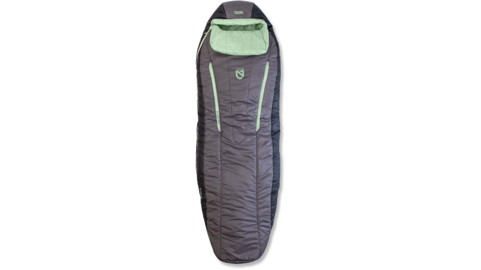 NEMO Equipment Forte Endless Promise 35F Sleeping Bag - Women's, Plum Gray / Celadon Green, Regular, 811666035233