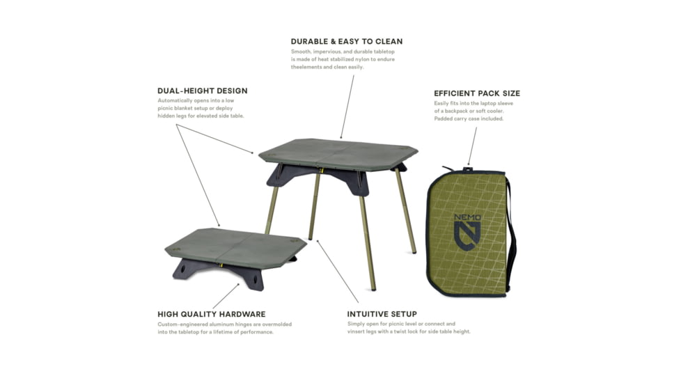 NEMO Equipment Moonlander Tables, 811666032812