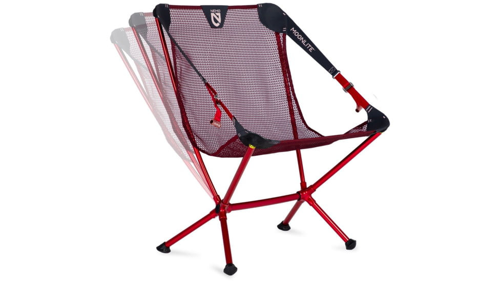 NEMO Equipment Moonlite Reclining Camp Chair, Deep Claret, 811666036131