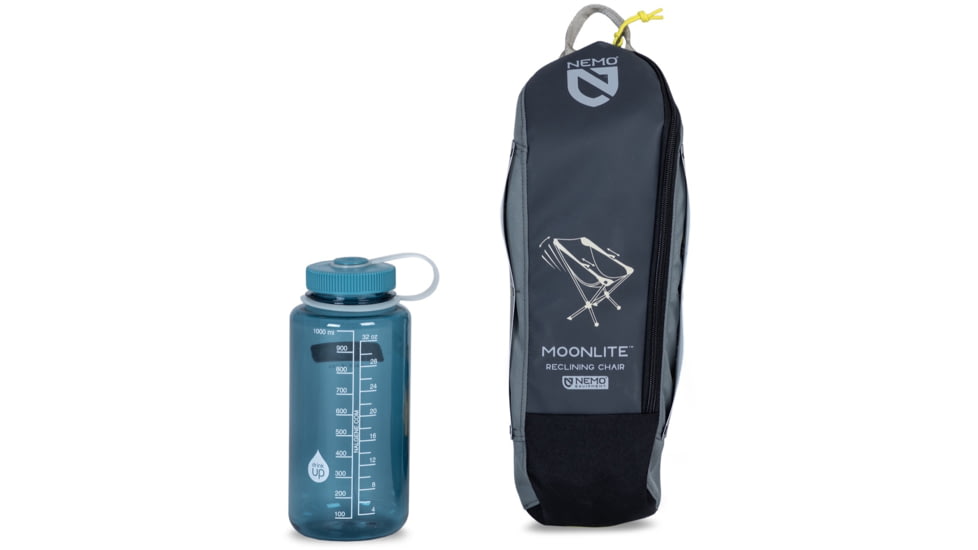 NEMO Equipment Moonlite Reclining Camp Chair, Pelican Gray, 811666036148