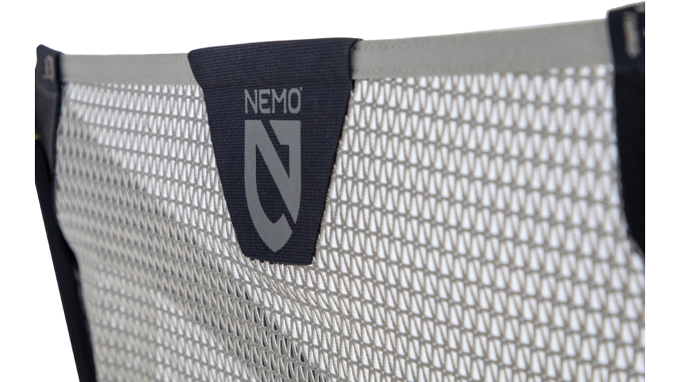 NEMO Equipment Moonlite Reclining Camp Chair, Pelican Gray, 811666036148