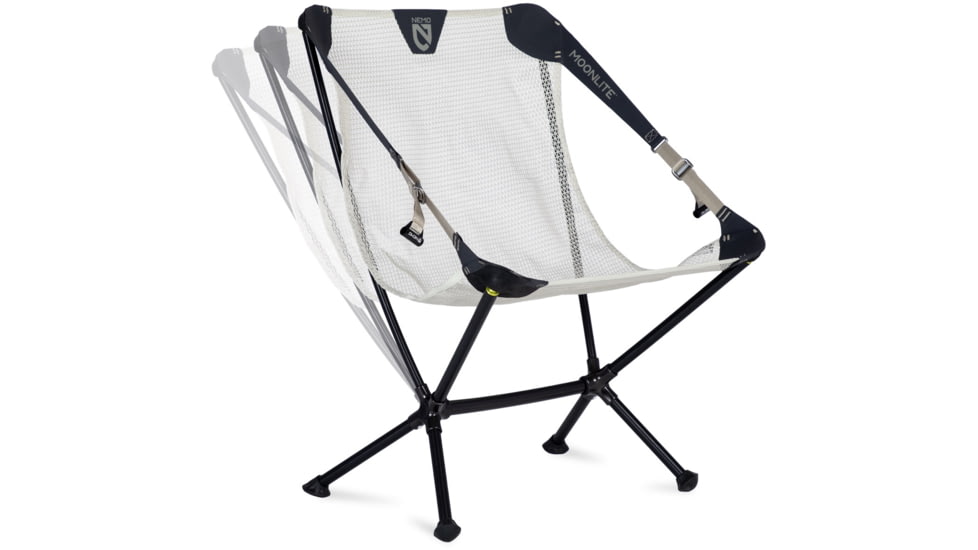 NEMO Equipment Moonlite Reclining Camp Chair, Pelican Gray, 811666036148