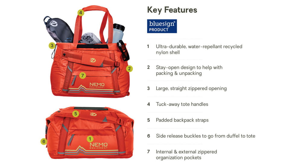 NEMO Equipment 2026 Double Haul 30L Duffel Bag
