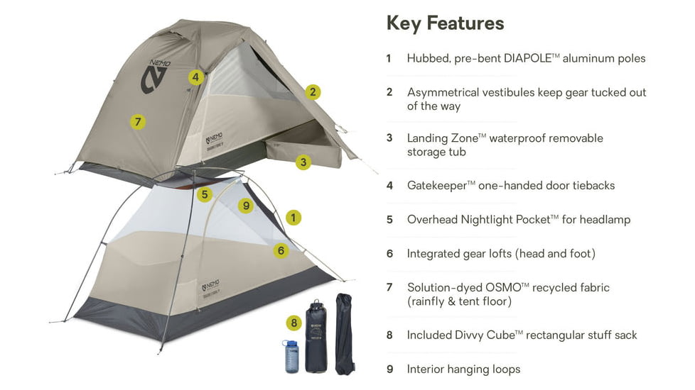 NEMO Equipment 2026 Dragonfly OSMO Backpacking Tent - 1 Person