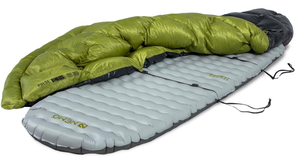 NEMO Equipment Pulse UL Quilt 20/30F Regular Endless Promise Sleeping Bag, Birch Bud / Goodnight Gray, Regular, 811666036162