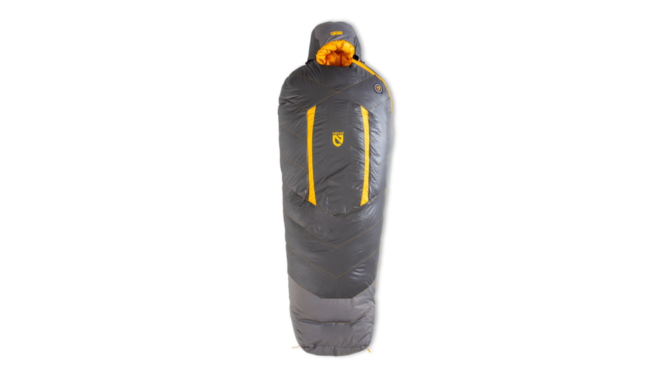 NEMO Equipment Sonic -20 Sleeping Bag, Goodnight Gray / Torch, Regular, 811666034540