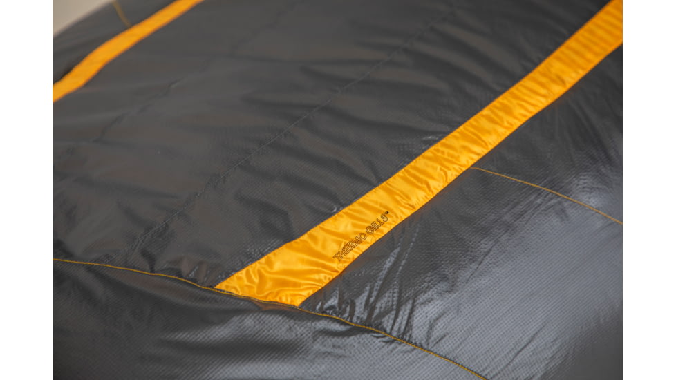 NEMO Equipment Sonic -20 Sleeping Bag, Goodnight Gray / Torch, Regular, 811666034540