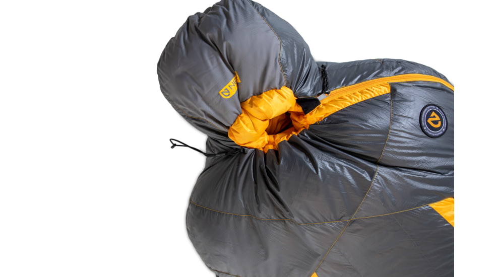 NEMO Equipment Sonic -20 Sleeping Bag, Goodnight Gray / Torch, Regular, 811666034540