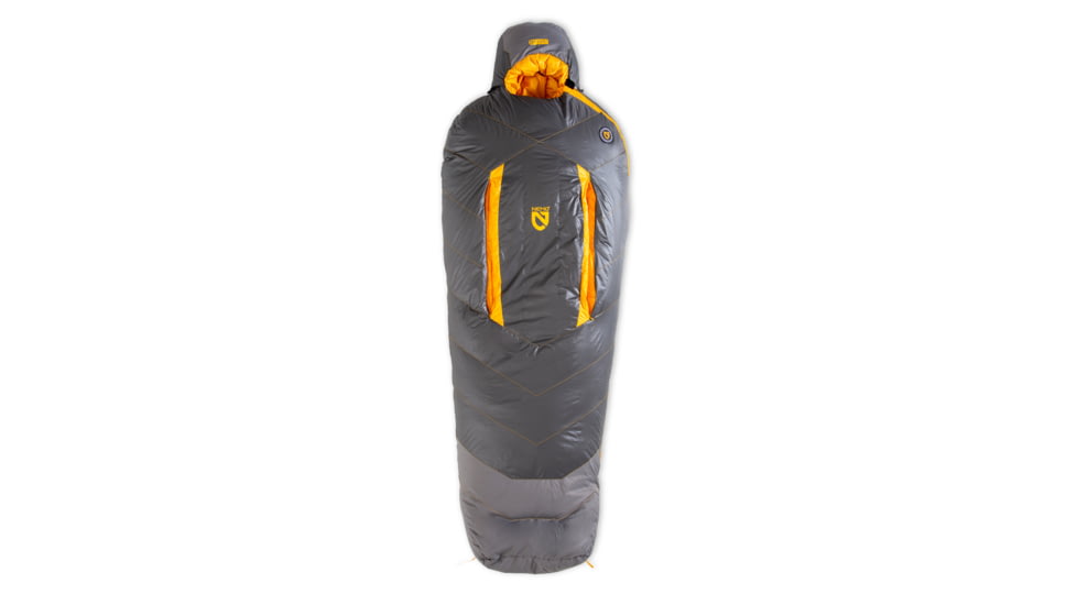 NEMO Equipment Sonic -20 Sleeping Bag, Goodnight Gray / Torch, Regular, 811666034540