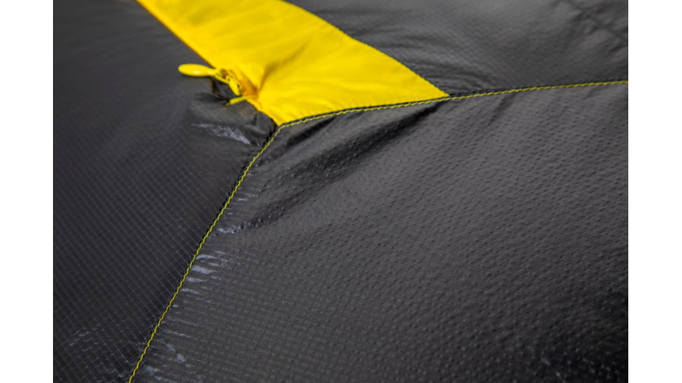 NEMO Equipment Sonic Down Sleeping Bag 0 Degree, Goodnight Gray / Goldfinch, Short, 811666034519