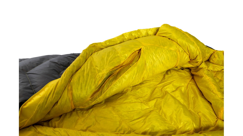 NEMO Equipment Sonic Down Sleeping Bag 0 Degree, Goodnight Gray / Goldfinch, Short, 811666034519