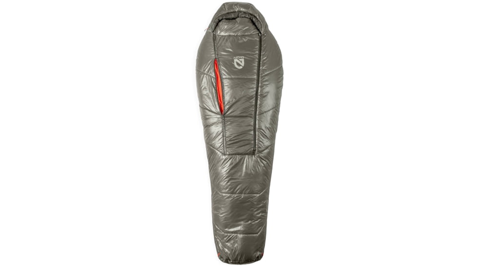 NEMO Equipment Soul 15/25F Endless Promise Synthetic Mummy Sleeping Bag, Smokey Olive / Fog / Spicy Orange, Short, 811666036193