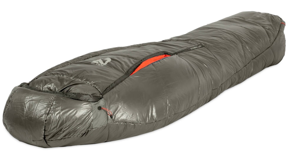 NEMO Equipment Soul 15/25F Endless Promise Synthetic Mummy Sleeping Bag, Smokey Olive / Fog / Spicy Orange, Short, 811666036193