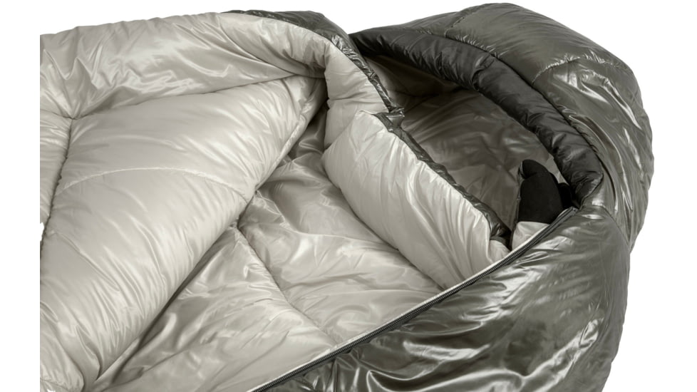 NEMO Equipment Soul 15/25F Endless Promise Synthetic Mummy Sleeping Bag, Smokey Olive / Fog / Spicy Orange, Short, 811666036193